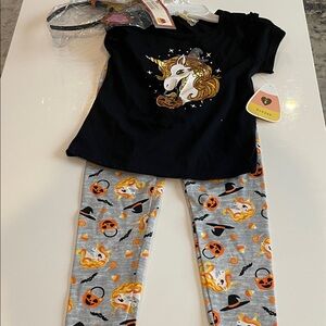 Briscoe Unicorn Halloween Costume Set for Kids - Black and Gray